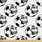 Ambesonne Soccer Fabric by the Yard, Cartoon Football Mascot with Happy Funny Face Expression Sports Game Play, Decorative Fabric for Upholstery and Home Accents, Black White Yellow